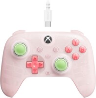 8bitdo Ultimate Mini Kablolu Hall Effect Controller Xbox Series X Series S Uyumlu Oyun Kolu Transparan Pembe