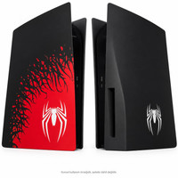 Cosmostech PS5 Fat CD Edition CS5-025 Konsol Koruyucu Kapak Seti Yan Panel Faceplate Spider Desenli (İthalatçı Garantili)
