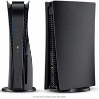 Cosmostech PS5 Fat CD Edition CS5-021 Konsol Koruyucu Kapak Seti Yan Panel Faceplate Siyah (İthalatçı Garantili)
