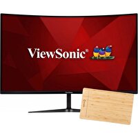 Viewsonic VX3219-PC-MHD 32" 1 MS 240 Hz Freesync Curved Full HD Led Oyuncu Monitör + Woodpad 10 Bambu Grafik Tablet