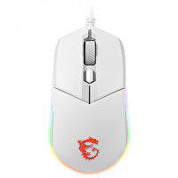 MSI Clutch GM11 White 5000 DPI 6 Tuş RGB Optik Kablolu Beyaz Gaming Mouse