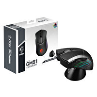 MSI Clutch GM51 Lightweight Wireless RGB 26.000 DPI Optik Siyah Kablosuz Oyuncu Mouse