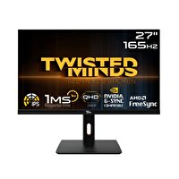 Twisted Minds TM272QE 27" 1 MS 165 Hz HDMI DP FreeSync/Gsync Çerçevesiz RGB QHD IPS Gaming Monitör