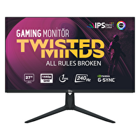 Twisted Minds TM27DQI 27" 1 MS 240 Hz HDMI DP FreeSync/Gsync RGB Nano QHD IPS Gaming Monitör
