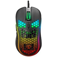 Everest SM-G66 X-HOLE USB Siyah Optik 8000DPI LED Işıklı Oyuncu Mouse