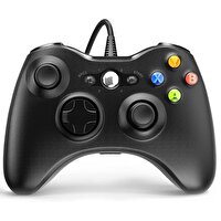 Cosmostech Play X PC Xbox 360 Uyumlu Kablolu Wired Oyun Kolu Gamepad Controller Siyah