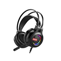 Lenovo G80B Kulak Üstü Kablolu RGB Işıklı Mikrofonlu Siyah Gaming Kulaklık