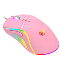 Havit Gamenote MS1026 RGB Uyumlu Pembe Gaming Oyuncu Mouse 6400DPI