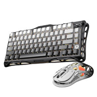 GravaStar Mercury K1+M1 Pro Kablosuz RGB Mekanik Gaming Klavye ve Mouse Seti Siyah