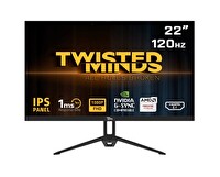 Twisted Minds TM22FHD120IPS 22" FHD 120Hz 1ms HDMI DP IPS Çerçevesiz Gaming Monitör