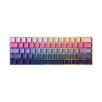 Akko MonsGeek FUN60 Max Shine-Through Phantom Pink Hall Effect Manyetik Switch ARGB Kablosuz Hotswap Mekanik Oyuncu Klavyesi