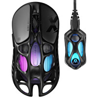GravaStar Mercury XPro RGB 32K DPI Optik Gaming Mouse+8K Dongle, Kablosuz, Magnezyum Alaşımlı, Programlanabilir 5 Tuşlu, Siyah