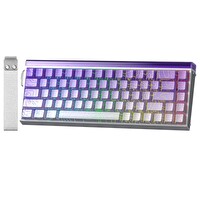 Aula Hero 68 HE Manyetik Klavye Rapid Trigger Dragon King Switch 8000Hz RGB Neon TKL Hot Swap Oyuncu Klavyesi Mor