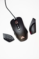 Sarepo GT-400 12400 DPI Değiştirilebilir Yan Tuş Panelleri Profesyonel Oyuncu Mouse
