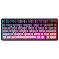 Mchose G75 Pro MC-G75-16 Siyah-Pembe %75 Matcha Latte Switch V2 Hotswap RGB Kablosuz İngilizce Mekanik Gaming Klavye
