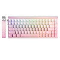 Aula Hero 84 He Manyetik Rapid Trigger Dragon King Switch 8000Hz RGB Neon TKL Hot Swap Oyuncu Klavyesi Pembe