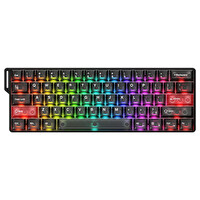 Dareu Cool 60 Black-clear %60 ICE Blade Manyetik Switch 8K Hz Hall Effect Hotswap RGB İngilizce Mekanik Gaming Klavye