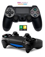 Sepetine Gelsin PS4-DUAL Ps4 Uyumlu Kablosuz Oyun Kolu Gamepad Siyah