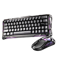GravaStar Mercury V60 Pro HE 8kHz Kablolu Manyetik Klavye XPro 32K DPI Kablosuz Mouse Oyuncu Seti GunMetal