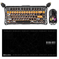 GravaStar K1 Pro Mekanik Gaming Klavye X Kablosuz Optik Mouse Ve Mousepad Oyuncu Seti - CyberFlare