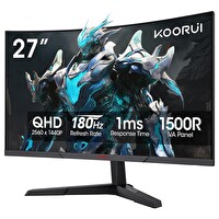 Koorui 27" 27E6QCA 180Hz 1ms VA QHD Curved Gaming Monitör