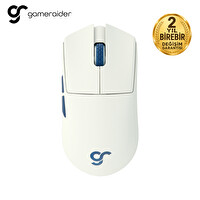 Gameraider GR3S Max Frost White 8K Hz PixArt 3950 Sensör Kablosuz Gaming Mouse Beyaz