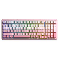 Aula F99 3 Modlu Mekanik Kablosuz RGB Hot Swap Dream Sakura Switch Makrolu Gradyan Pembe Oyuncu Klavyesi