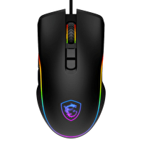 MSI FORGE GM300 RGB 7200 dpi Siyah Kablolu Gaming Mouse