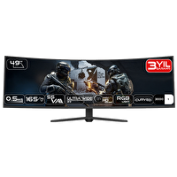 Fazeon X49F165DQP 49" 165Hz 0.5ms RGB HDMI DP FreeSync G-Sync HDR10 Dual QHD SS VA Kavisli Oyuncu Monitörü