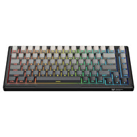 Onikuma G83 Gradient Gri-Siyah %75 Outemu Customized Linear Switch Hotswap RGB Kablosuz İngilizce Mekanik Oyuncu
