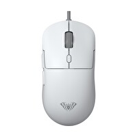 Aula S35 7200 DPI 6 Kademeli Optik Sensör 13 RGB Mod Makrolu Hafif Ergonomik Örgülü Kablo Oyuncu Faresi Beyaz