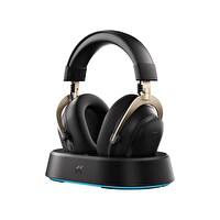 Mchose V9 Turbo+ 7.1 Surround Ses Kablosuz Oyuncu Kulaklığı Siyah Altın HW-V9-10
