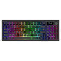 Aqirys Atria Siyah Kablosuz %95 RGB Hotswap Aqirys White Doğrusal Switch İngilizce Mekanik Oyuncu Klavyesi