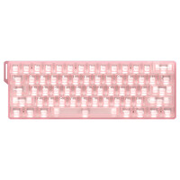 Dareu Cool 60 Şeffaf %60 ICE Blade Manyetik Switch 8KHz Hall Effect Hotswap RGB İngilizce Oyuncu Klavyesi Pembe
