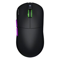Hator HTM770 Quasar 3 ULTRA Black 8K Hz PixArt PAW 3950 Sensör RGB Kablosuz Simetrik Oyuncu Mouse