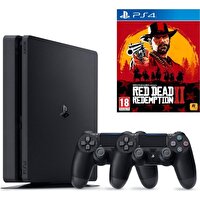 Sony Playstation 4 Slim 500 GB Oyun Konsolu - 2. PS4 Kol - Red Dead Redemption 2 PS4 Oyun (İthalatçı Garantili)