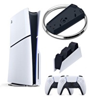 Sony Playstation 5 Diskli 1 TB Oyun Konsolu-2. Dualsense Kol-Vertical Stand Dikey Ayak-Sarj istasyonu (İthalatçı Garantili)