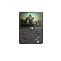 Torima X6 4000+ Klasik Oyunlu 3.5" IPS Ekran Kablosuz Atari Retro Oyun Konsolu Siyah