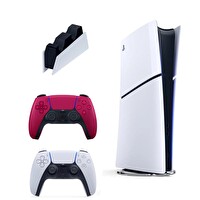 Sony Playstation 5 Slim Digital 1 TB + 2. Kırmızı Dualsense + Şarj İstasyonu (İthalatçı Garantili)