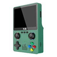 Çeşithane X6 3.5" Ekran Çoklu Emulator Desteği Dahili Klasik Oyunlar Taşınabilir Retro Oyun Konsolu