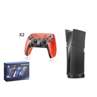 Hadron GS5 Ultra PS2- PSP-PS1 128 GB Çift GamePad Siyah Renk Retro Oyun Konsolu