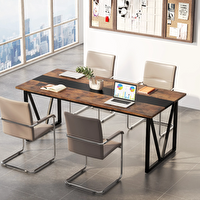 Zizuva Tasarım 180x75x80 CM Ceviz Ev ve Ofis Masası