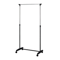 Adore Mobilya Handy Mate Nario Yükseklik Ayarlı ElbiseAskısı-Siyah/Krom 85x95-160x43 CM