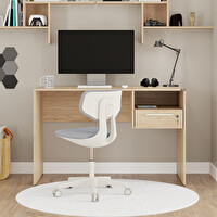 Adore Mobilya Concept Kilitli Çekmeceli Çalışma Masası - Florida Meşe 120x75x60 cm