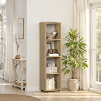 Adore Mobilya Cubic Kitaplık Florida Meşe 36x140.5x30 CM