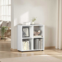Adore Mobilya Cubic Kitaplık Beyaz 70x72x30 CM
