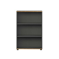 Adore Mobilya Rio Antrasit - Kontra 72 x 109 x 34 CM 3 Raflı Kitaplık