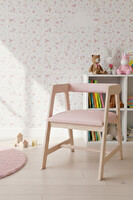 Rozitoys Ahşap Çocuk Aktivite Çalışma Masası Sandalyesi - Pembe