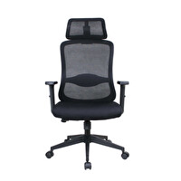Adore Mobilya Tempo Ergonomik 64x116-126x66 CM Yönetici ve Çalışma Koltuğu File-Siyah