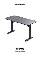 Karr Office Firmus Çalışma Masası - 140x70 - Antrasit